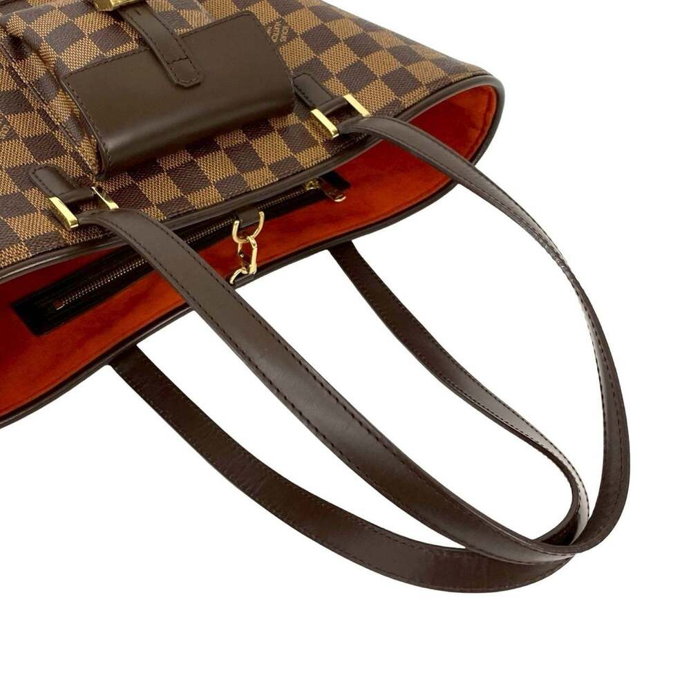 LOUIS VUITTON Brown Damier Leather Tote Bag - Picture 4 of 10